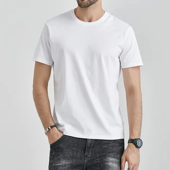 B1456 Летняя мужская футболка Белые футболки Хипстерские футболки Harajuku Белая удобная повседневная футболка Топы Одежда Мужские шорты