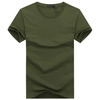 B6052 Простой креативный дизайн линии однотонных хлопковых футболок Мужские мужские футболки с коротким рукавом в стиле нового поступления плюс размер