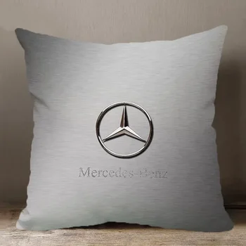 Чехол для подушки Mercedes-Benz Автомобильная декоративная наволочка Двухсторонний квадратный чехол для подушки с принтом