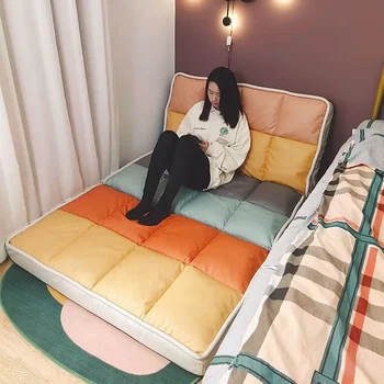 Tecnologico Складной ленивый диван-кровать двойного назначения Татами Одноместная двуспальная спальня Гостиная Балкон Стул Кресло для отдыха