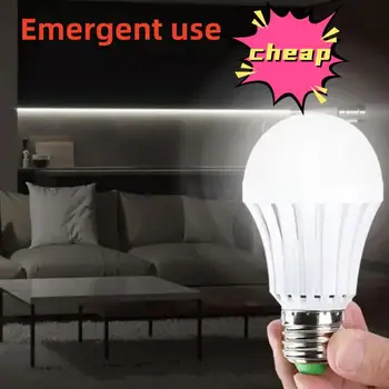 Светодиодный аварийный свет Светодиодная лампа E27 Светодиодная лампа 5 Вт 7 Вт 9 Вт Аккумуляторная батарея Осветительная лампа для наружного освещения Bombillas Фонарик