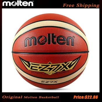 Расплавленный баскетбольный мяч Размер 7 BG-EZ-K Оригинальная мягкая кожа PU Износостойкая для тренировок в помещении и на открытом воздухе Игровой баскетбол