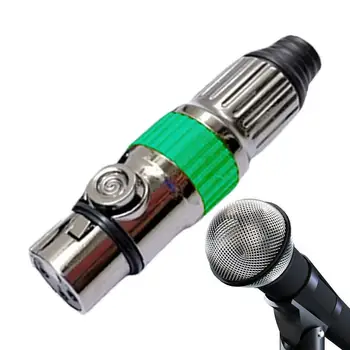 Адаптер аудиоразъема 3-контактный кабель микрофона Штекерный разъем Адаптер аудиоразъема Адаптер аудиокабеля Цветной микрофон мужского и женского типа