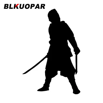 BLKUOPAR Ниндзя с двумя мечами Автомобильные наклейки Японский самурай Наклейка Водонепроницаемый высечка Багажник Бампер Автомобильные аксессуары