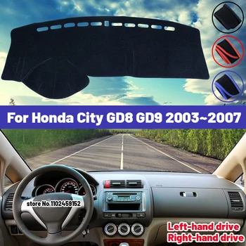 Высокое качество для Honda City GD8 GD9 2003 2004 2005 2006 2007 Крышка приборной панели автомобиля Коврик Солнцезащитный козырек Избегайте Light Pad Ковры Анти-УФ