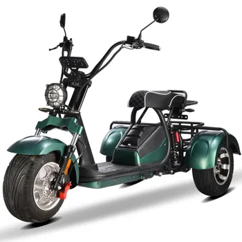 EEC Новый дизайн 2000 Вт электрические трехколесные 3-колесные электрические скутеры citycoco trike для взрослых 40 Ач большая батарея длинный диапазон вождения
