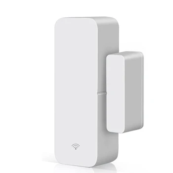 1 шт. Tuya Wifi Дверь Магнитный Умный Оконный Датчик Дверной Детектор Умный Дом Сигнализация ABS Для Alexa Google Assistant