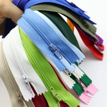 100 шт./лот #3 20 см пластиковая нейлоновая катушка с закрытым концом молнии для шитья брюк сумка DIY Швейные аксессуары