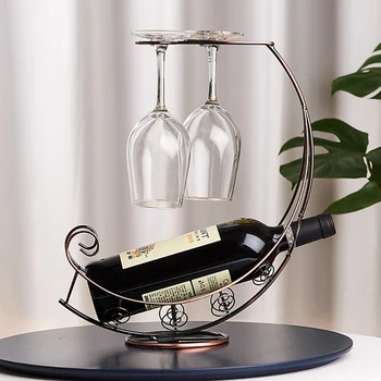 креативный металлический винный стеллаж подвесной держатель для бокалов для вина барная стойка кронштейн дисплей