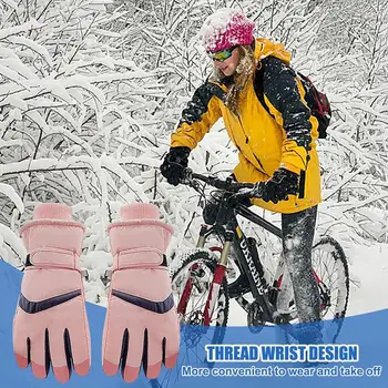 Перчатки для верховой езды Зимние перчатки Термоводонепроницаемые Ветрозащитные Холодная погода Зимняя грязь для велосипеда Лыжи Пешие прогулки Аксессуары для мотоциклов