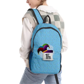 День дурака 3D-печатный рюкзак для мальчиков и девочек школьная сумка для подростков Женщины Мужчины Книжная сумка Студент колледжа 4