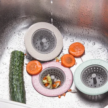  Фильтр для мытья посуды Крышка слива в полу Защита от засорения Слив кухонной раковины Фильтр против засорения