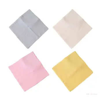 Детские мочалки Дышащие и впитывающие детские слюнявчики 4-слойные полотенца для лица квадратные