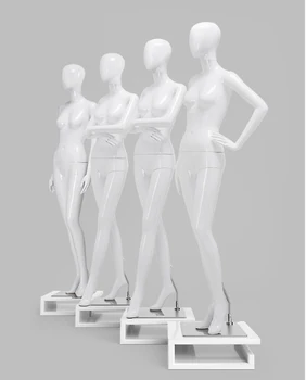 Лучшее качество Глянцевый белый цвет Женский манекен Модель в полный рост Производитель в Китае Горячая распродажа
