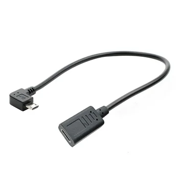 Кабельный адаптер USB-разъем C-типа гнездовой штекер на штекер Micro USB, отправить напрямую 30 см