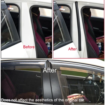 Уплотнительная лента средней колонны автомобильной двери Авто Дверная стойка Герметик для шумоизоляции Звукоизоляция Пыленепроницаемые автомобильные аксессуары