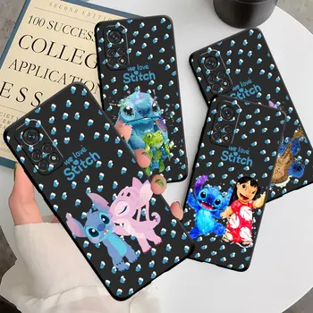 Disney Stitch Симпатичный чехол для телефона Xiaomi Poco X3 NFC X5 X4 11 Lite 11T 12 13 10T 9T F3 F1 C40 M3 M4 M5 Черный мягкий чехол для телефона Funda
