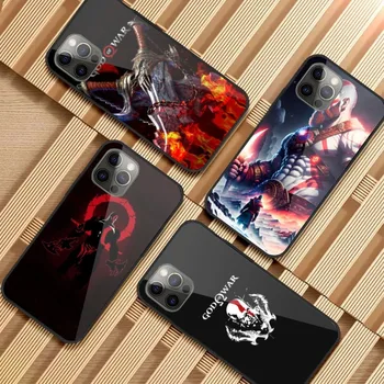 Чехол для мобильного телефона Kratos Omega для iPhone 15 14 13 12 11 XS X 8 7 6 Plus Mini Pro Max SE 2022 Стеклянный чехол для телефона для ПК Funda