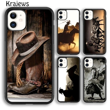Krajews Extreme Sport Rodeo Cowboy Lasso Чехол для телефона iPhone 15 SE2020 14 6 7 8 plus XR XS 11 12 13 pro max coque Shell Fundas