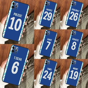 Номер футболиста Lucky Чехол для телефона для iPhone 13 12 Mini 11 14 15 Pro Max X XR XS SE 2022 2020 7 8 Plus Крышка бампера