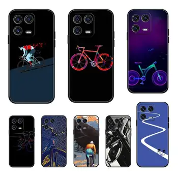 ride bicycle art Чехол для телефона Xiaomi Redmi Note poco 12 11 11T 11S 10 10T 9 8 7 6 5 Note Pro Plus 5G 4G Lite Черный чехол для телефона