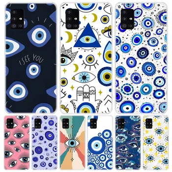 Lucky Blue Evil Eye Чехол для телефона Samsung Galaxy A50 A51 A70 A71 A40 A30 A20E A10 A31 A21S A41 A01 A6 A7 A8 A9 Plus Чехол