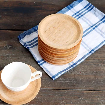 Бук аксессуары для кухонного стола в японском стиле закка деревянные коврики салфетки подставки для напитков чай зерновой сок кофе десерт 14см