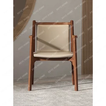  Простой современный конференц-стул из массива дерева Ясень Гостевой стул Спинка Одинарный чайный стул