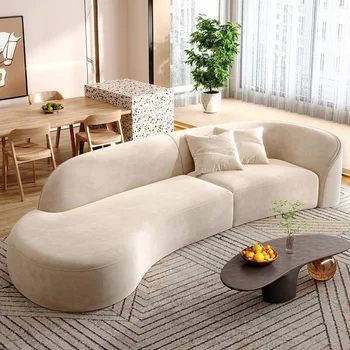 Тканевый диван для гостиной Современный секционный кресло Nordic Lazy Togo Секционный диван Диван Divano Letto Nordic Мебель