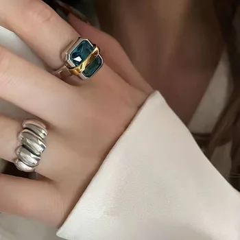 2023 Новое кольцо не выцветает Ретро Лунный камень Испанское открытие Мода Простое жемчужное кольцо