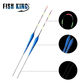 FISH KING Рыболовный поплавок 1 шт. Светодиодный электрический поплавковый светильник Светящийся электронный поплавок без батареи для рыболовных снастей