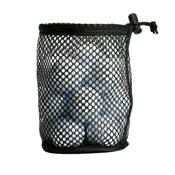 нейлоновая сетчатая сумка для мяча для гольфа прочная нейлоновая сумка со скользящим шнуром на шнурке для мячей для гольфа теннисные мячи для душа в тренажерном зале