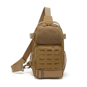 Тактическая сумка-слинг для мужчин Небольшой военный рюкзак через плечо Rover EDC Chest Pack Outdoor Sports Molle Range Daypack