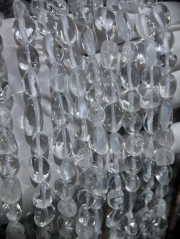 8x10 мм Натуральный Прозрачный Нерегулярный Кварцевые Кристаллы Камень Свободные Бусины Для Ювелирных Аксессуаров DIY Изготовление