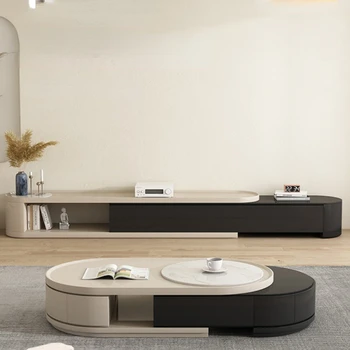 Инновационный роскошный тумба под телевизор Черный регулируемый пол Nordic Luxurytv Шкафы Многофункциональный дисплей Moveis Para Casa Мебель