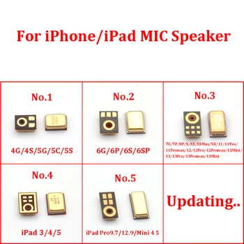 10 шт. Внутренний динамик микрофона для IPhone 13 12 11 Pro Max Mini XS XR X 8 Plus 7 6S 6P 6 5S Ipad 3 4 5 9.7 12.9 Микрофонный передатчик