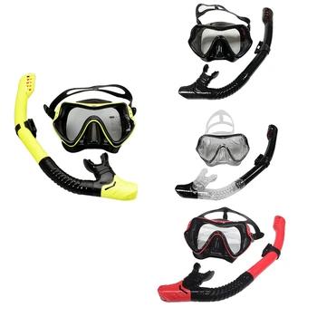  Профессиональная маска для подводного плавания Набор для подводного плавания Силиконовые очки против запотевания Очки Оборудование для бассейна