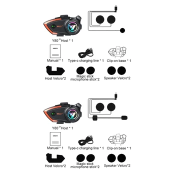Беспроводные наушники Водонепроницаемые Bluetooth, совместимые 5.3 для мотоциклистов