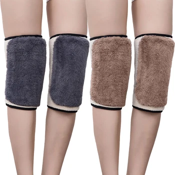 1 пара зимних наколенников утолщенные коленные бандажи для мужчин и женщин теплые тепловые наколенники для облегчения боли в суставах при артрите и тендините