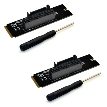 2 Pack M.2 (NGFF) SSD для PCI-E Express 4X Адаптер M.2 Key M Riser Card M.2 NGFF Riser Card для майнинга биткойнов