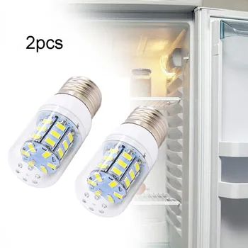 2 шт. E27 Светодиодные кукурузные лампочки PC Абажур Теплый Белый Для Холодильника Лампочки Заменяет PS12364857 Аксессуары для бытовой техники