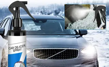 Антиобледенитель спрей для лобового стекла автомобиля 100 мл Автоматический снегоуборочный спрей Окно лобового стекла автомобиля Быстрое размораживание Снег Лед Тающий агент