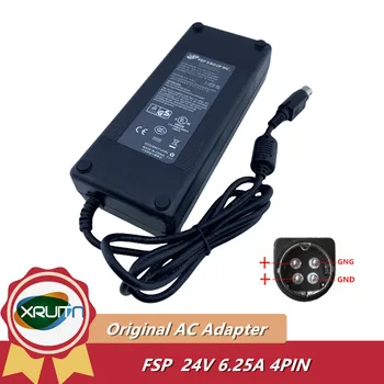 Подлинное FSP FSP150-AAAN1 FSP150-AABN1 150 Вт Адаптер переменного тока Зарядное устройство для WELLTRONICS WTS-2405S WTS-2405W Блок питания 24 В 6,25 А 4 контакта
