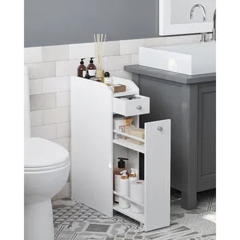 Шкаф для ванной, небольшой шкаф для хранения в ванной комнате, ящик для хранения туалетной бумаги с выдвижными ящиками, шкаф для ванной комнаты