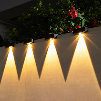  светодиодная лампа на солнечных батареях Супер яркие солнечные садовые фонари Наружный водонепроницаемый свет Лестница Балкон Уличное декоративное освещение