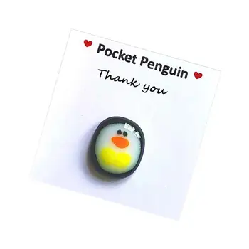 2022 Маленький карманный пингвин обнимает миниатюрный пингвин карманный подарок для нее специальный карман пингвина на память украшение милое животное