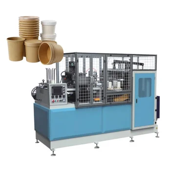 YG Горячая распродажа Производитель производственной линии по производству бумажных стаканчиков широко использует одноразовое оборудование для обработки стаканов для кружек и чая с молоком