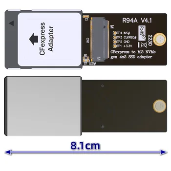 XT-XINTE PCI-e 4.0 CFexpress to M.2 NVMe 2230 M-key Gen 4x2 SSD Адаптер Riser Card R94A для Canon R5 Z6Z7 XBOX CH SN530 SSD