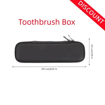  1 шт. Черная коробка для хранения зубных щеток для путешествий Пластиковый многоразовый контейнер для зубных щеток Практичная коробка для зубных щеток