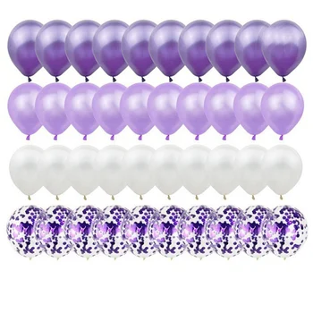 120 шт. 12-дюймовый латексный воздушный шар с конфетти для дня рождения детский душ свадебные воздушные шары украшения для вечеринок, d